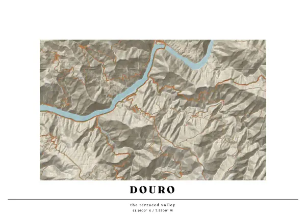 The mapalette “The Douro terraces”