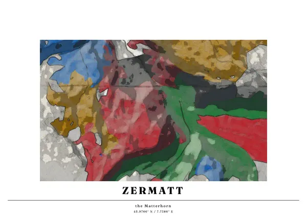 The mapalette “Zermatt in ink”