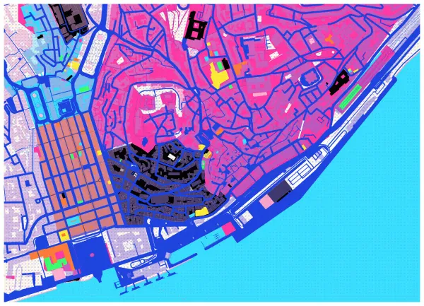 The mapalette “Risograph Lisbon”