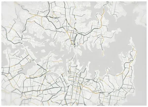 The mapalette “Arrival, every road”