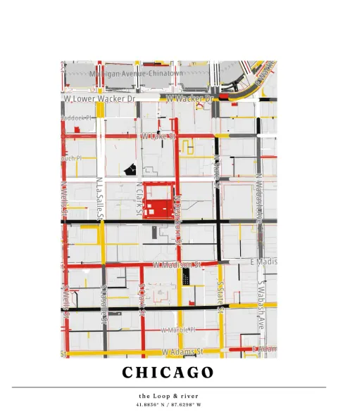 Preview of The Loop, streets inked