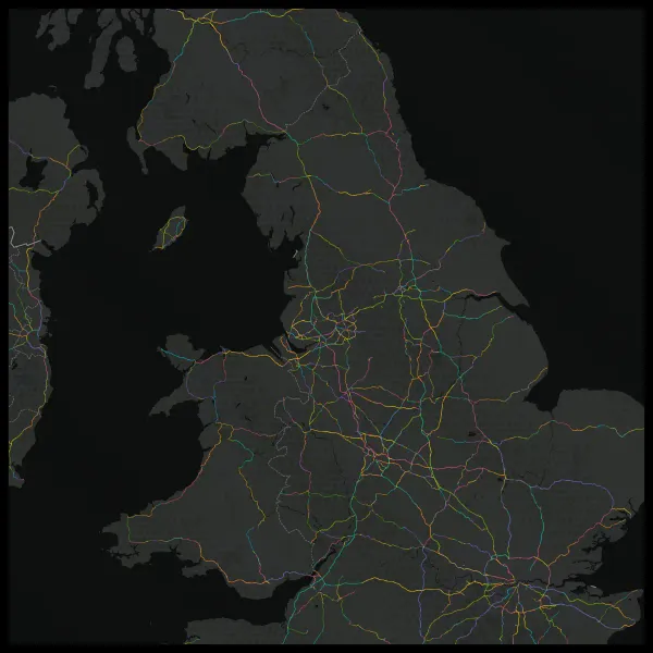 The mapalette “Britain, panelled”