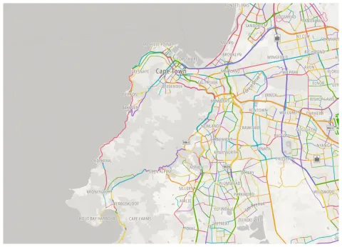 Preview of Cape Town, streets inked