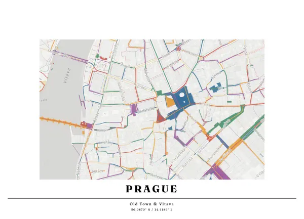 The mapalette “Chagall, streets only”