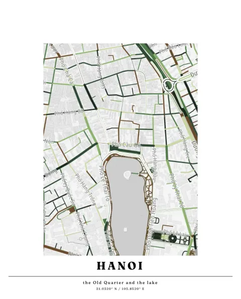 Preview of Hanoi, lanes in green