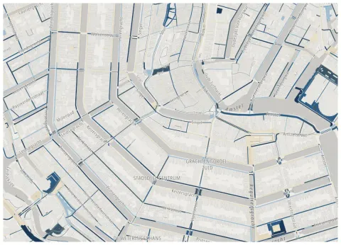 Preview of Amsterdam, streets in prussian