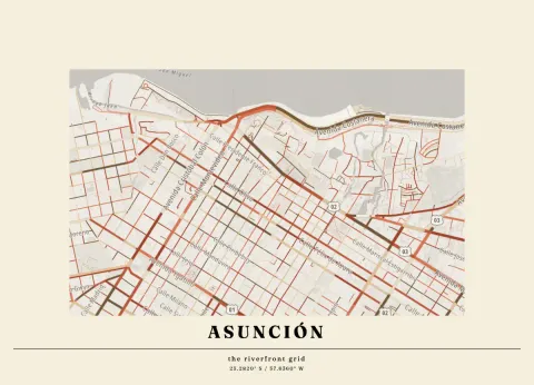 Preview of Asuncion, streets inked