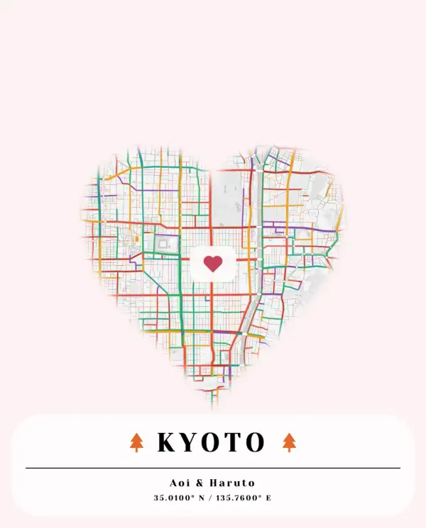 The mapalette “Kyoto, the whole basin”