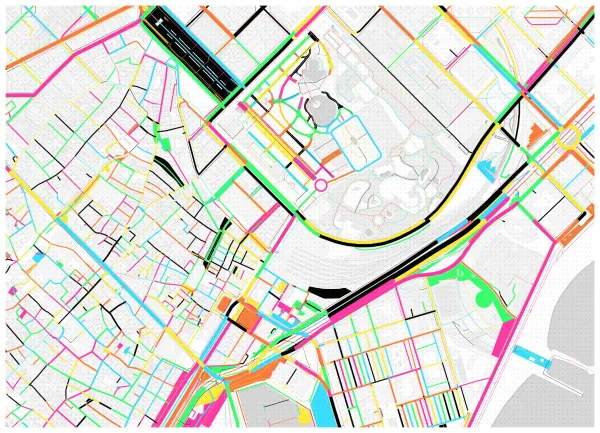 The mapalette “Memphis, streets only”