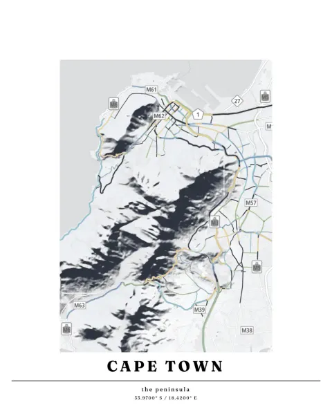Preview of The Cape, roads and rock