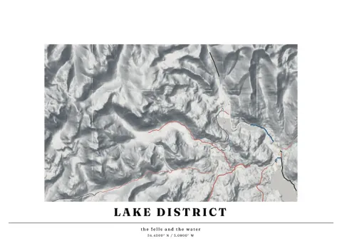 Preview of The fells, roads between the water