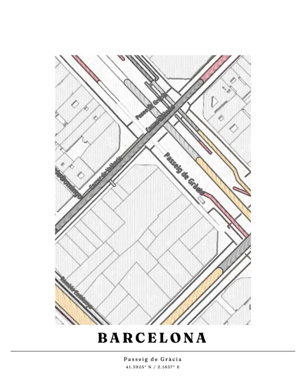 The mapalette “Passeig de Gràcia, ruled”