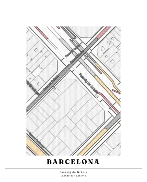 Preview of Passeig de Gràcia, ruled