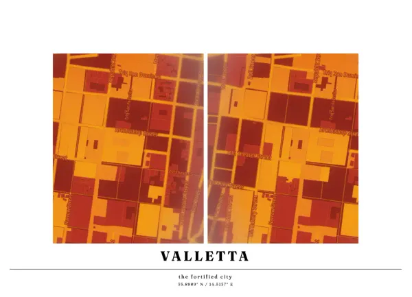 The mapalette “Rothko’s Valletta”