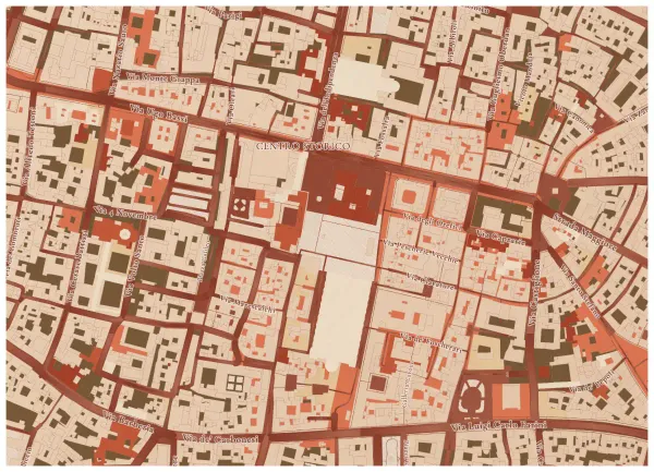 The mapalette “Bologna in sanguine”