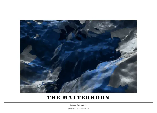 The mapalette “The Matterhorn drawn”