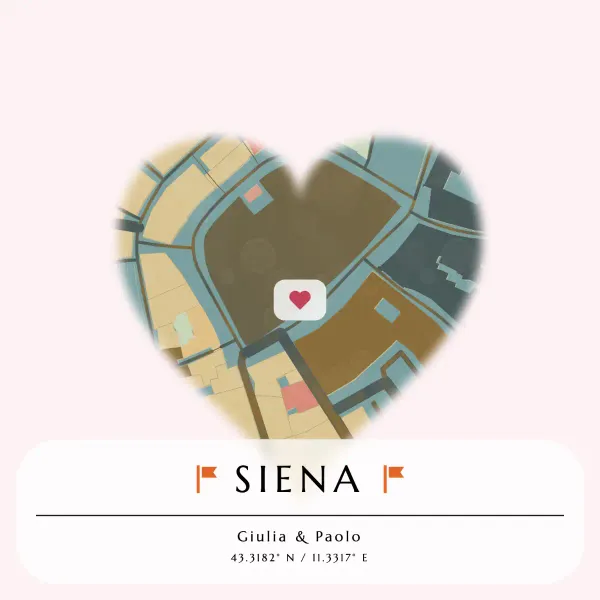 The mapalette “Siena, Il Campo”