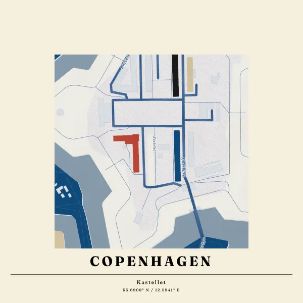 The mapalette “Copenhagen blue sketch”