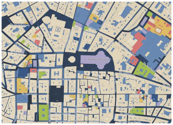 The mapalette “Florence, stippled”