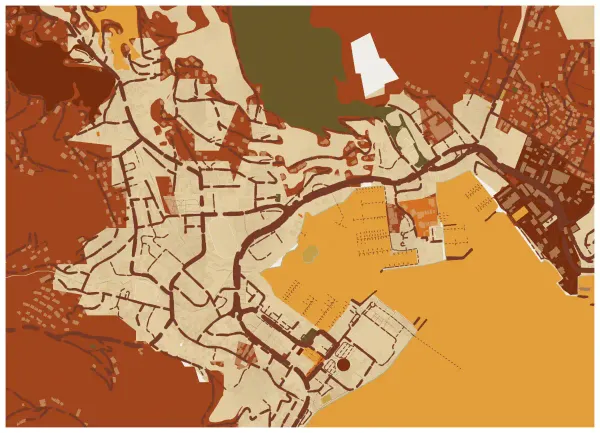 The mapalette “Road Town, mapped”